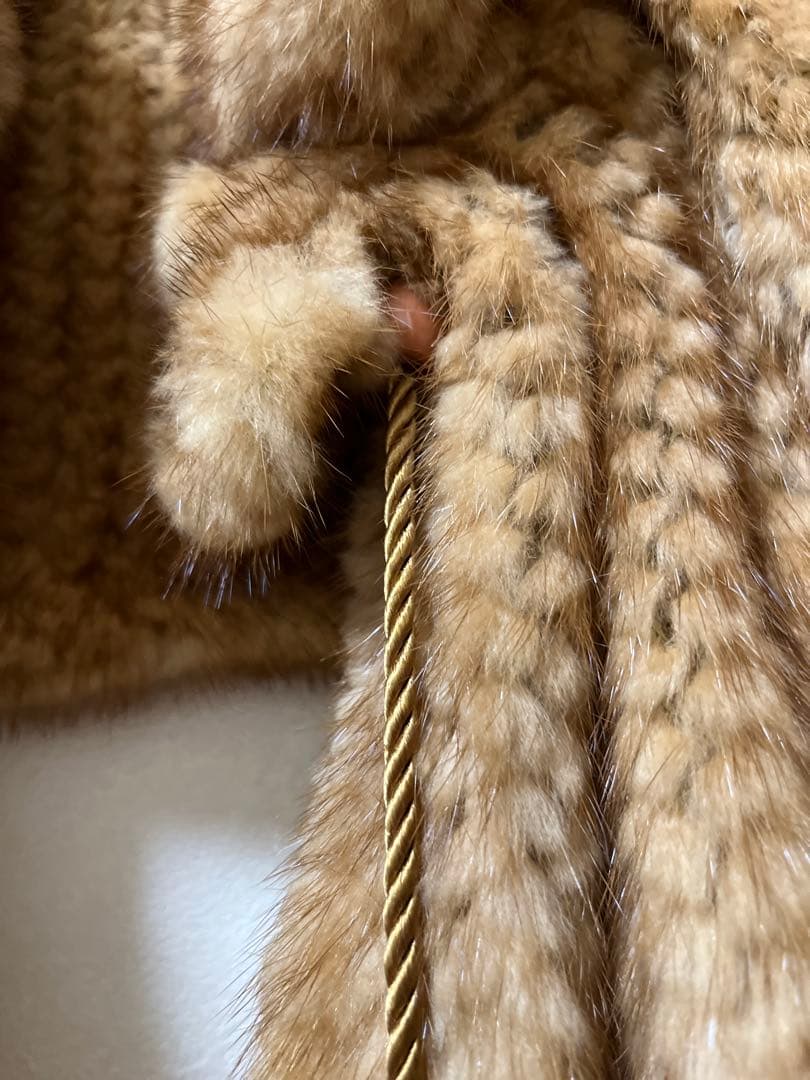 NAKAMURA FUR ゴールデンミンク ショール ケープ ポンチョ ボレロ