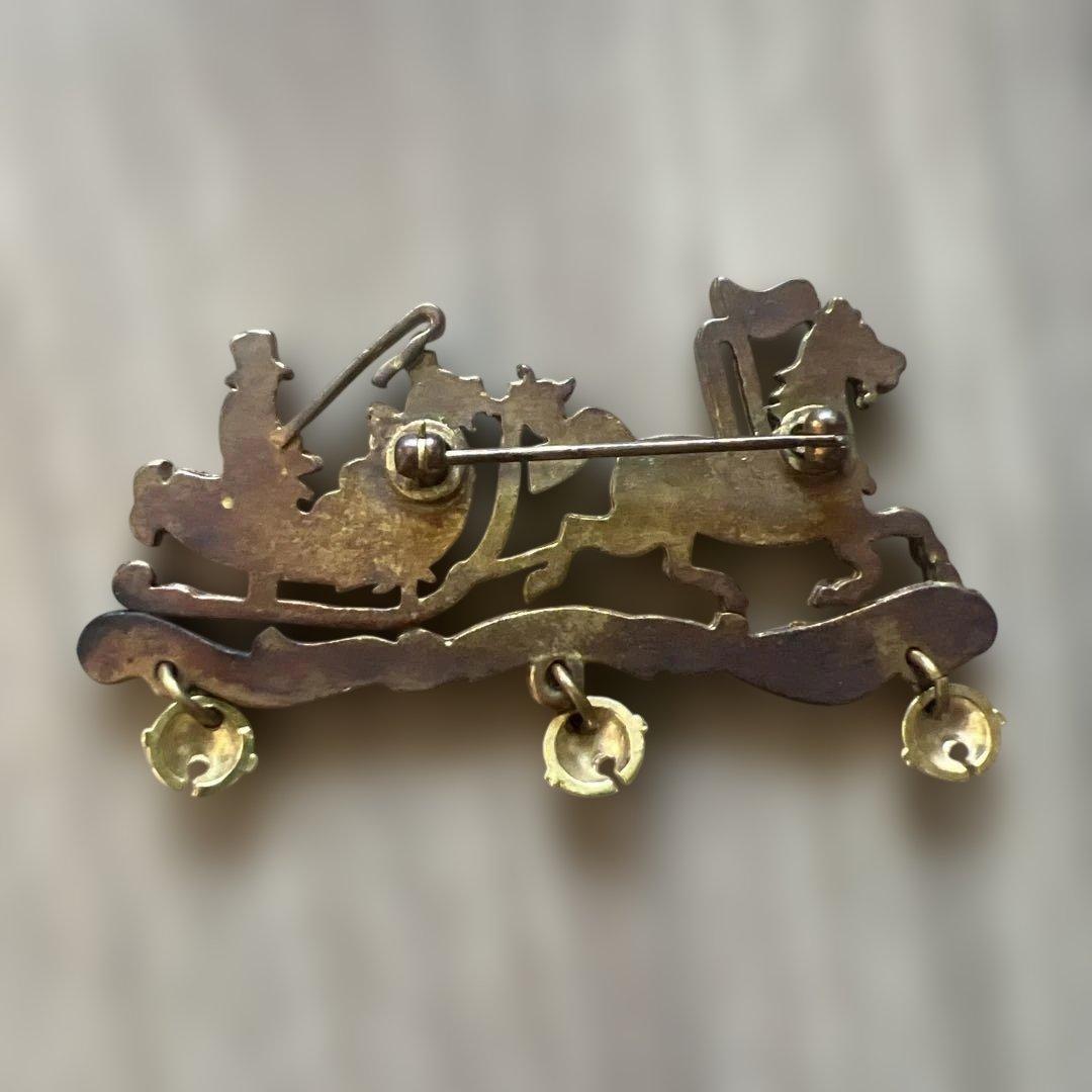 エルメス　ブローチ　七宝焼