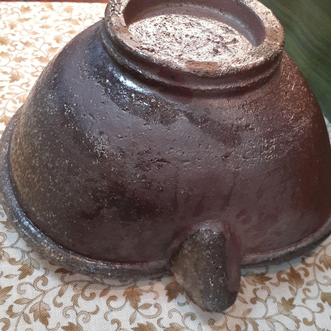 市野清治作～丹波立杭焼～焼締片口深鉢