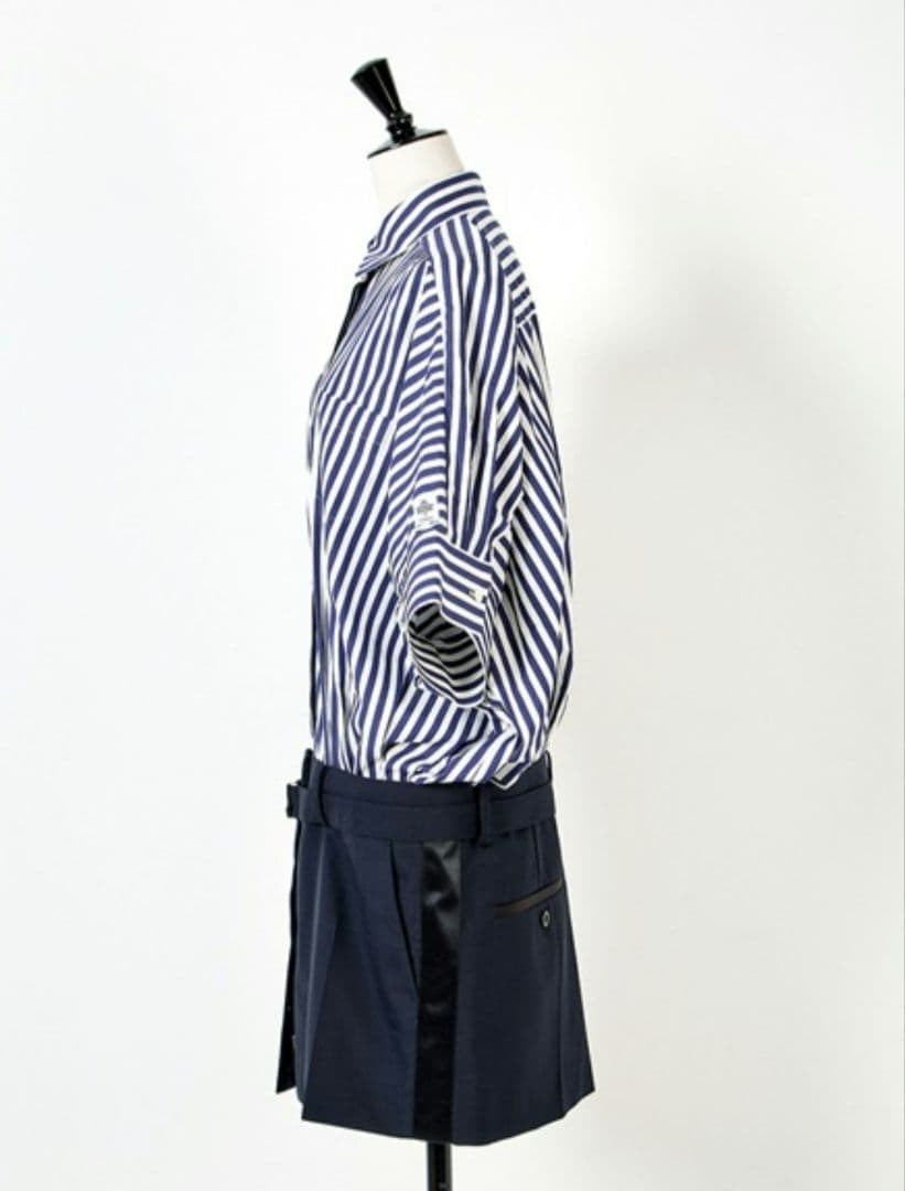 sacai サカイ THOMAS MASON ハーフスリーブシャツワンピース