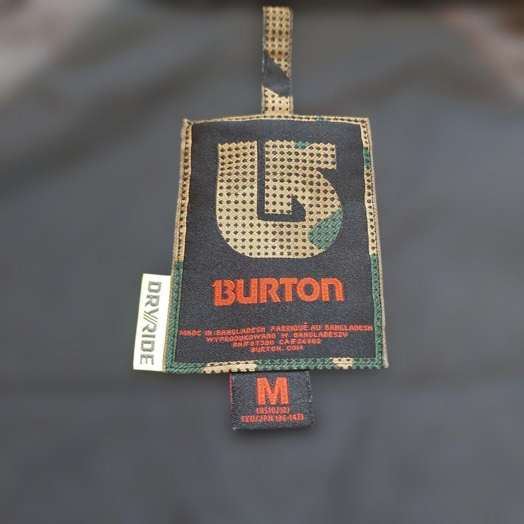 Burton スノーボードウェア Mサイズ グレー/赤