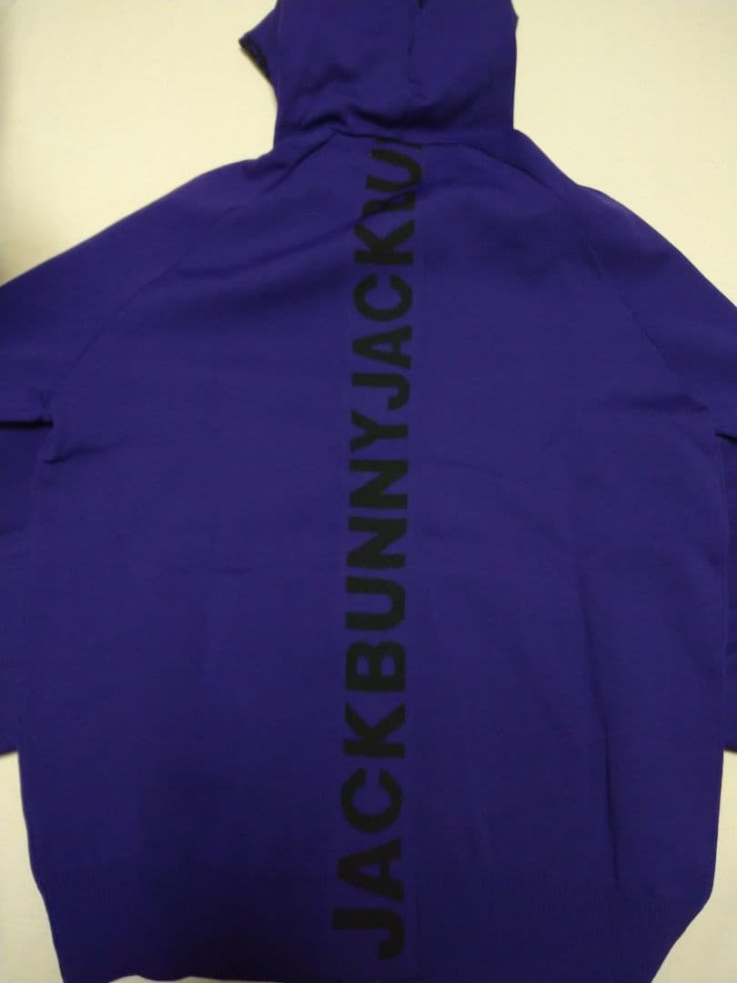 天竺 ジップアップ フーディ アウター ジャックバニー パープル 5サイズL