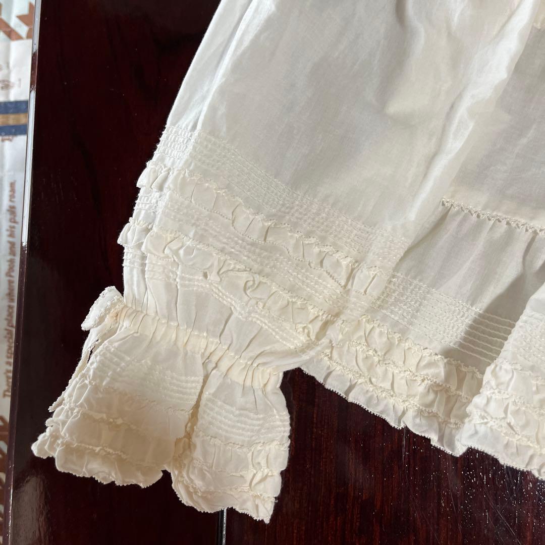 美品☆ピンクハウス☆アイボリーフード付きオーバーブラウス