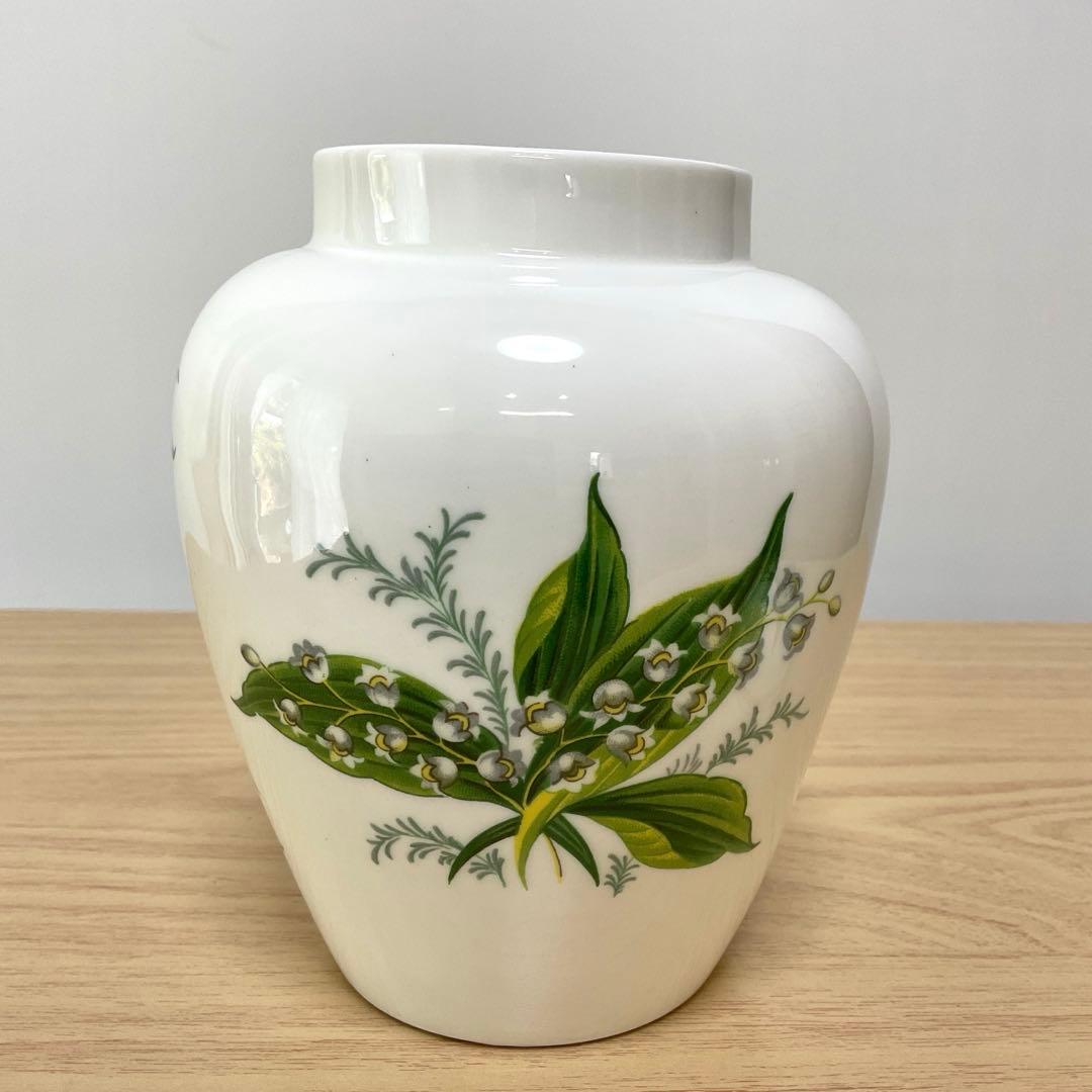 イギリス　ハマースレイ　すずらん　ジンジャージャー　ティーキャディ　約15cm