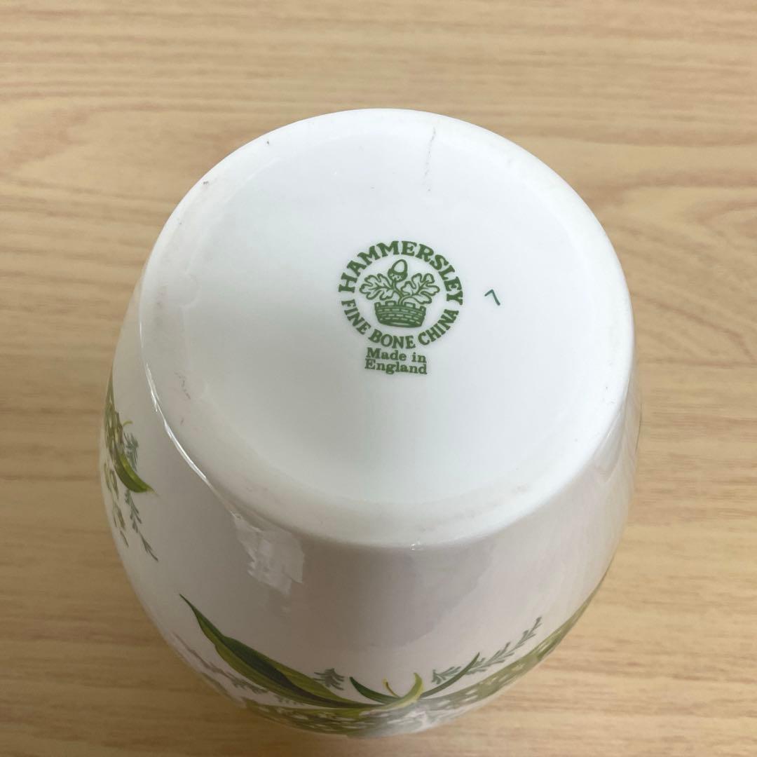 イギリス　ハマースレイ　すずらん　ジンジャージャー　ティーキャディ　約15cm