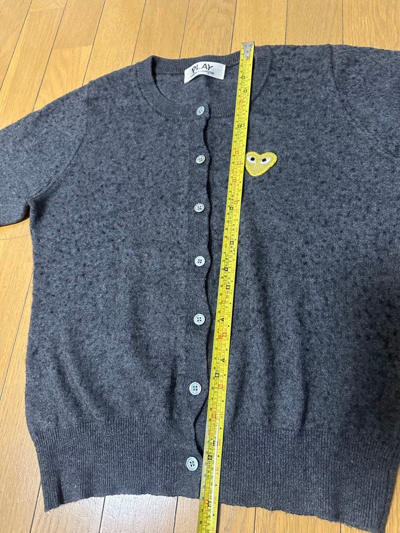 プレイコムデギャルソン　カーディガン　グレーM