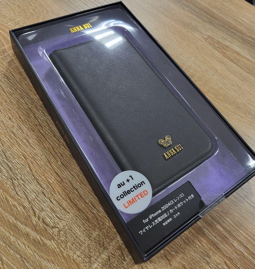 iPhone16Pro アナスイ FOLIO CASE／Black