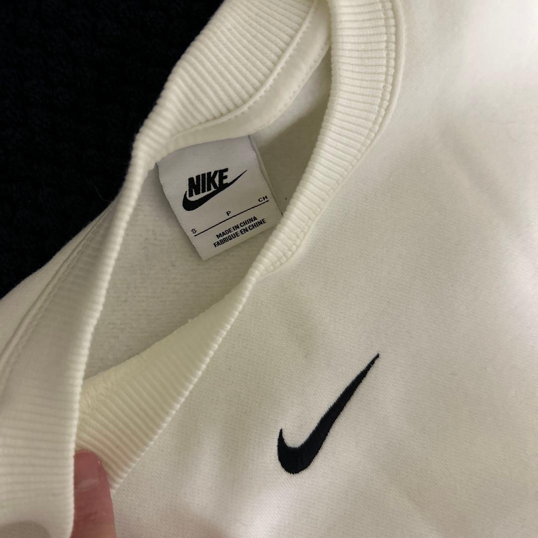 Nike ホワイト　トレーナー　パンツセット　裏起毛