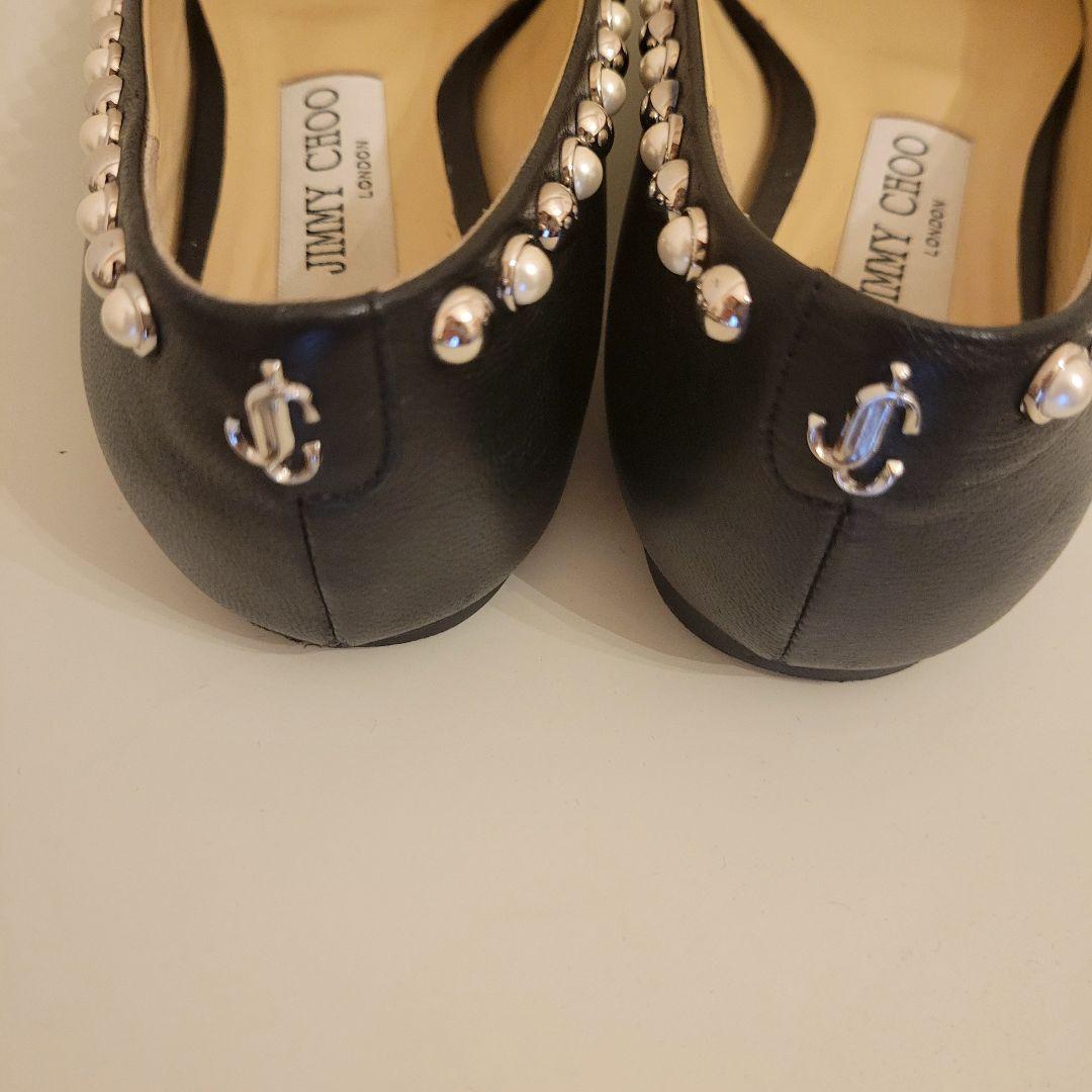 kokoko様JIMMY CHOO ブラック フラットシューズ 35