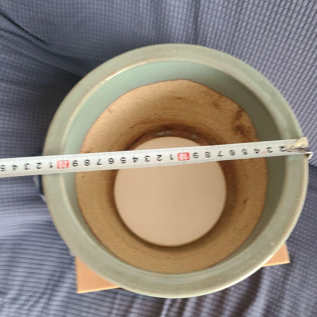 茶道　平安宝泉造　瓶懸 　青磁三方