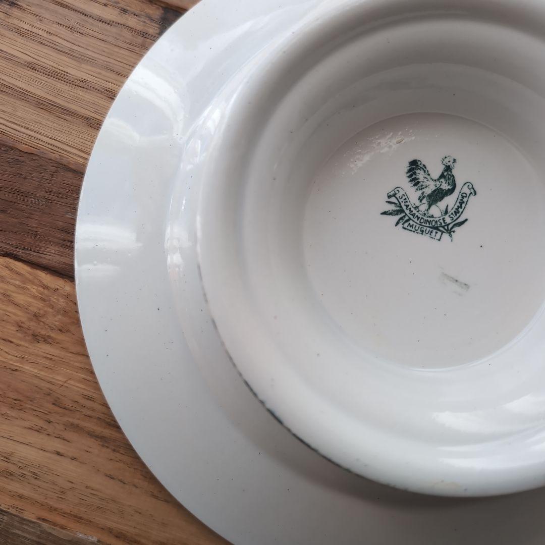 フランスアンティーク antique サンタマン すずらん コンポティエ