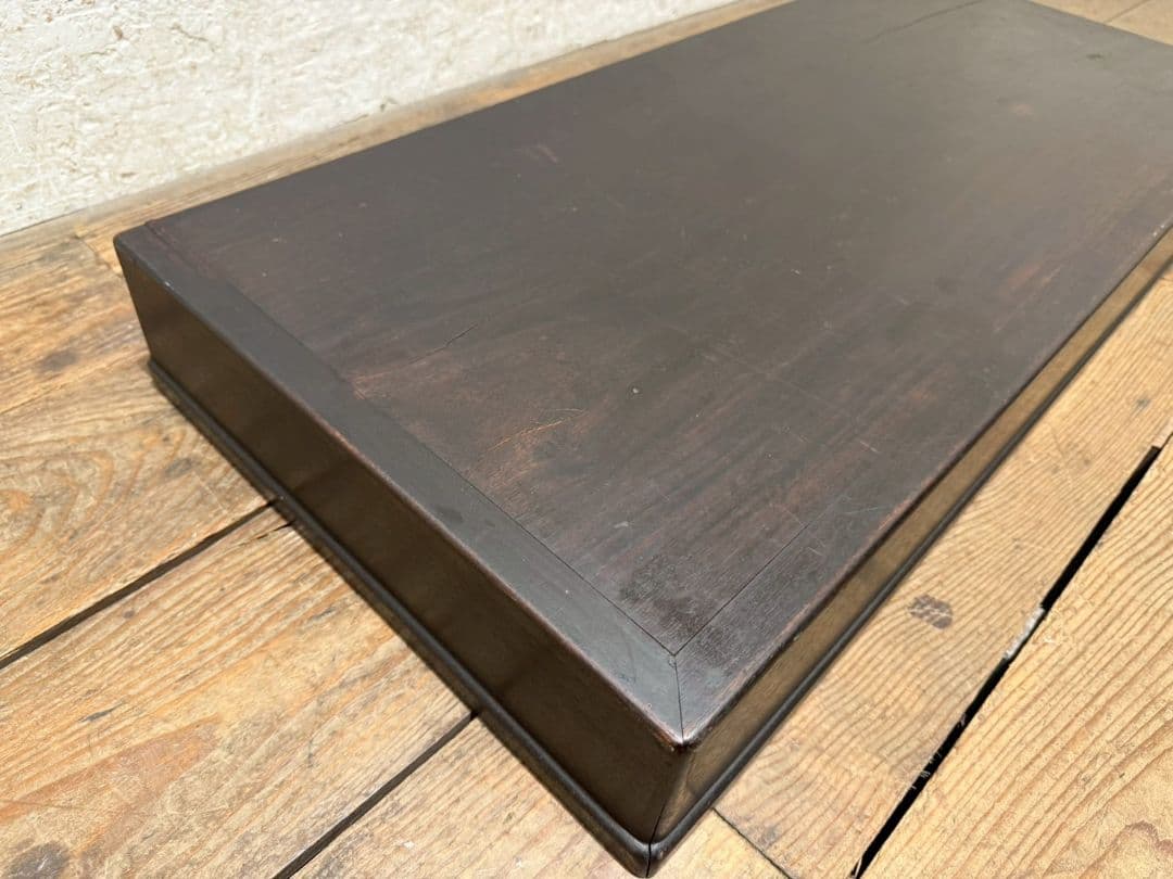 1167 作りの良い置床　置き床　陳列台　展示台　花台　レトロ　無垢材　和モダン