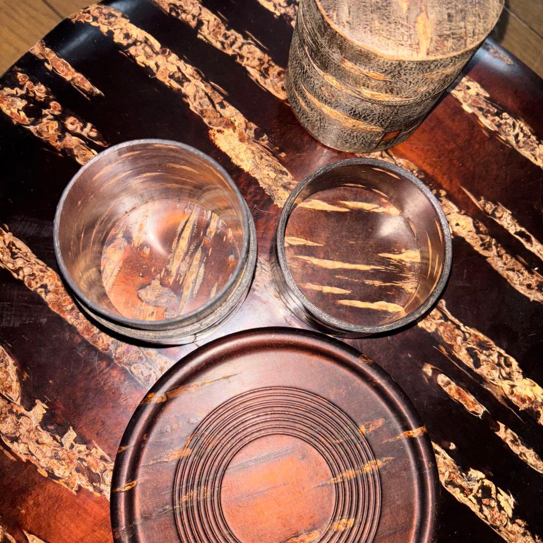 桜皮工芸 茶器セット