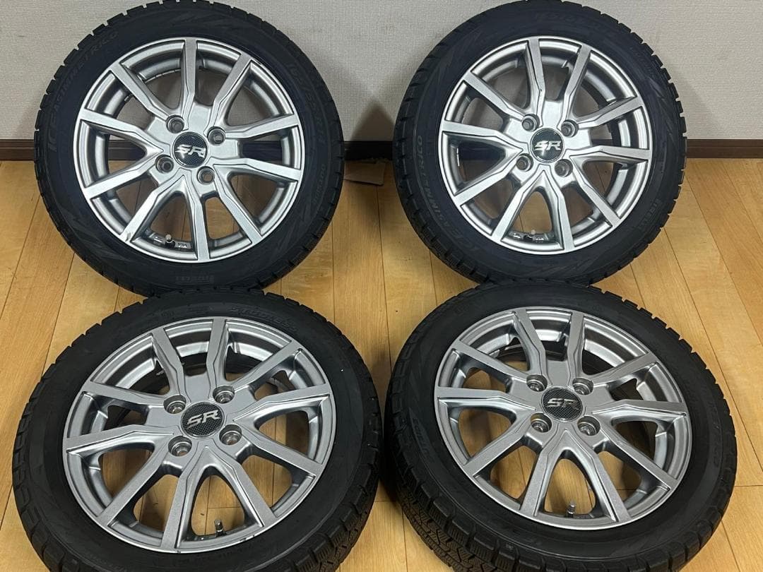 SR 14インチホイール＆165/55R14スタッドレスタイヤ（4本セット）