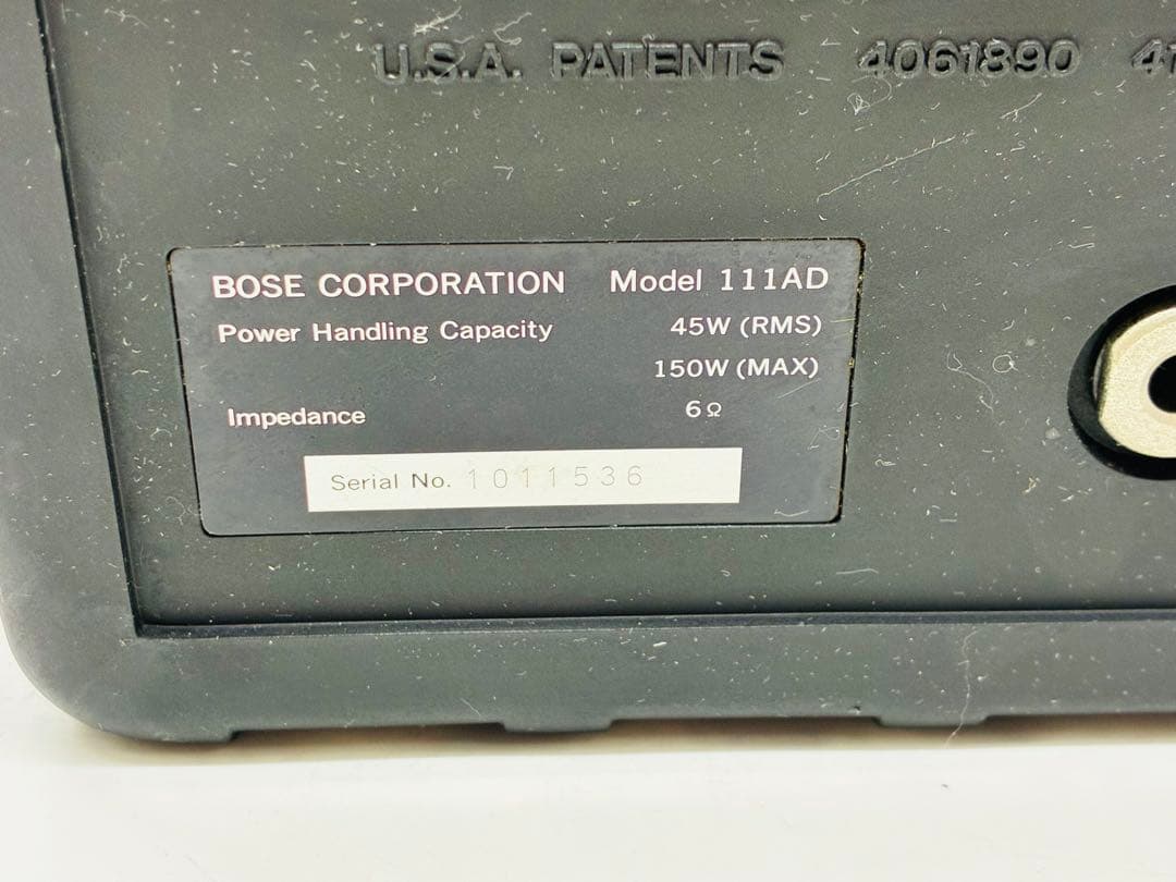 Bose スピーカー 111AD　通電未確認