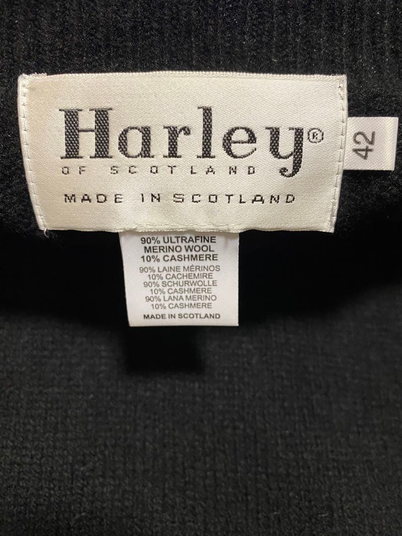 C*a様 ハーレーオブスコットランド タートルネックセーター メリノウール カシ