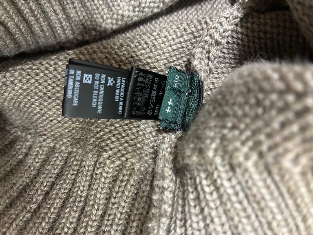 ZANONE ザノーネ ミドルゲージ タートルネックニット 美品　44サイズ