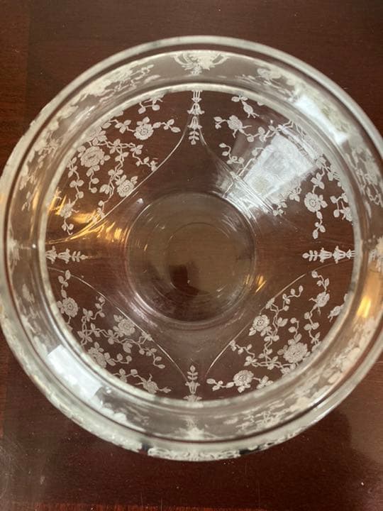 (アメリカアンティーク)ローズポイント花瓶(大)