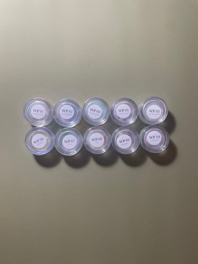 énoi ネイルアートパウダー 10個セット WP01〜WP10