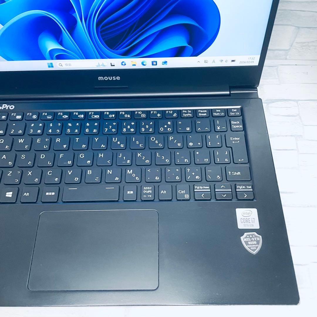 mouse NB410 第10世代Corei7 16GB 512GB フルHD