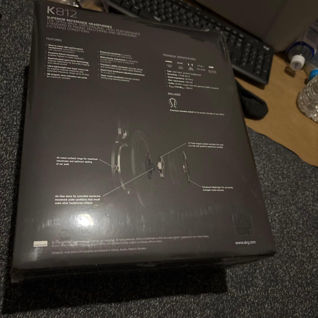 【完全新品未開封】AKG K812 高解像度モニターヘッドホン（フラッグシップ)