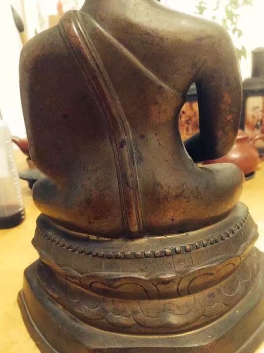 仏像 銅製 玉石象嵌 中国美術