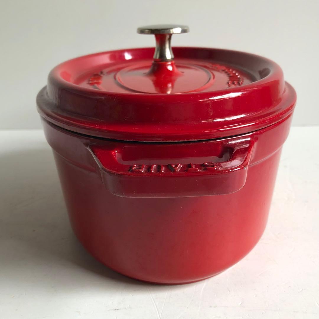 STAUB ラ・ココット オーバル 23cm チェリーレッド