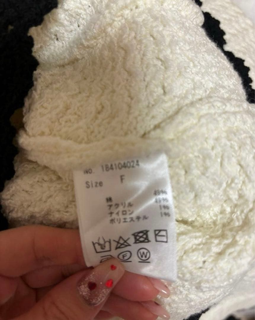 新品コエル♡バイカラーフリルカーディガン