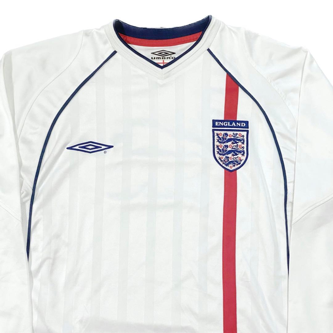 イングランド代表　2002年 レプリカ　長袖　ホームユニフォーム　M