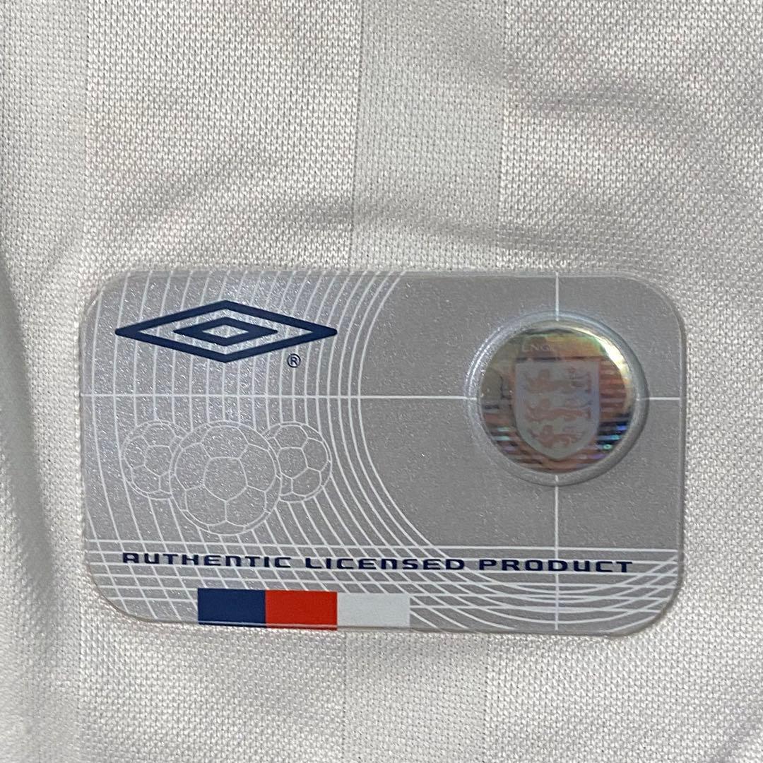 イングランド代表　2002年 レプリカ　長袖　ホームユニフォーム　M