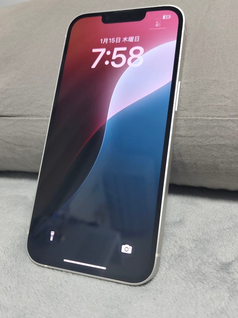 美品！SIMフリー Apple iPhone13 128GB スターライト