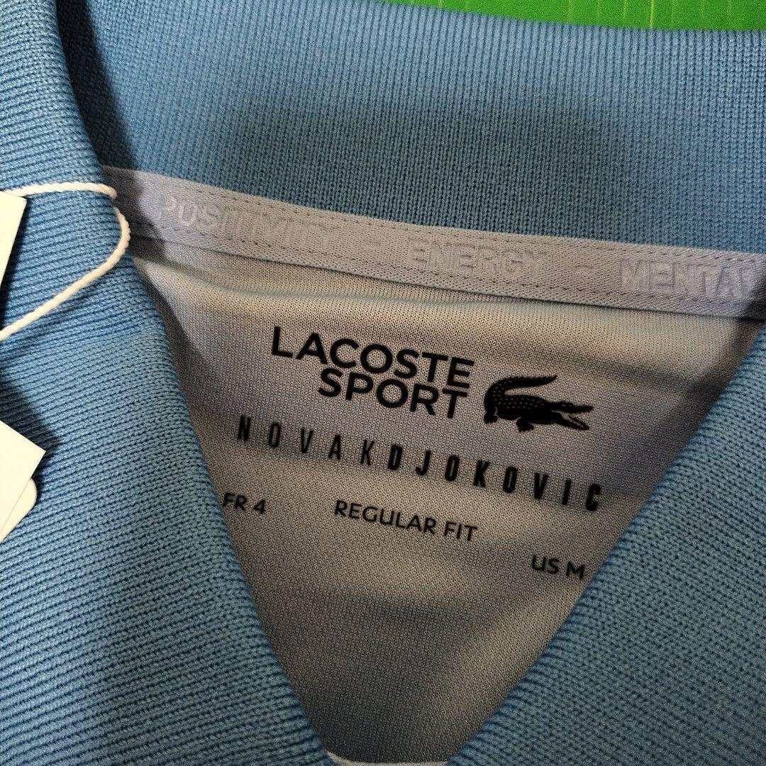 新品　LACOSTE　ラコステ　ノバクジョコビッチモデル　ポロシャツ 水色