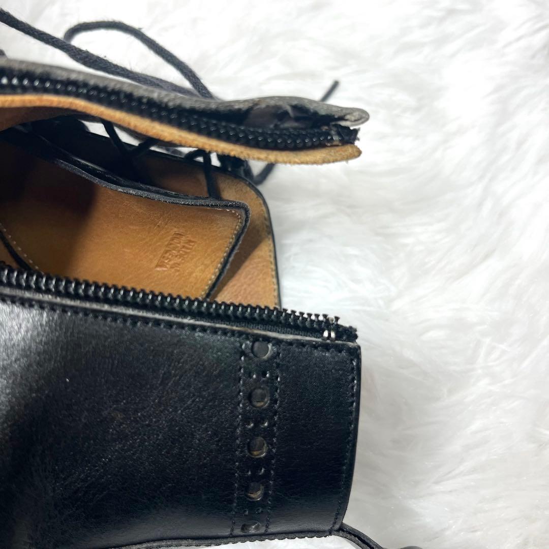 【美品】 ジャランスリワヤ サイドジップ カントリーブーツ ブラック 25.5