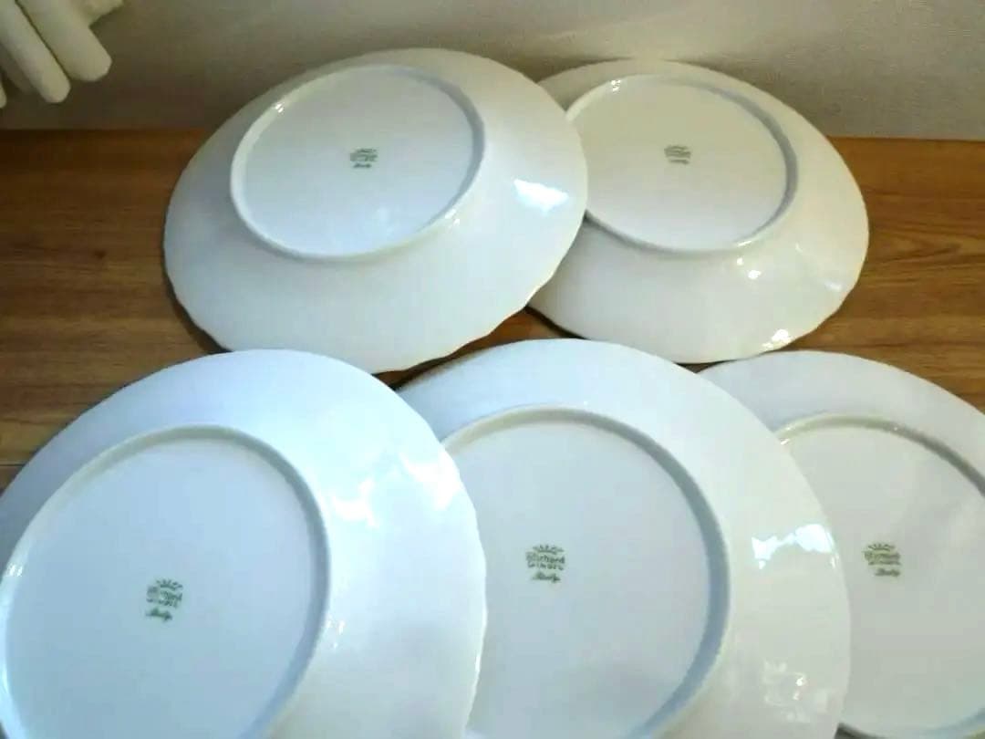 リチャードジノリ ベッキオホワイト 26cm プレート、5枚