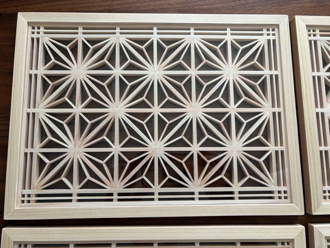 【マルコ】【リピ割】ハンドメイド組子細工(角-3×2) - 4セット