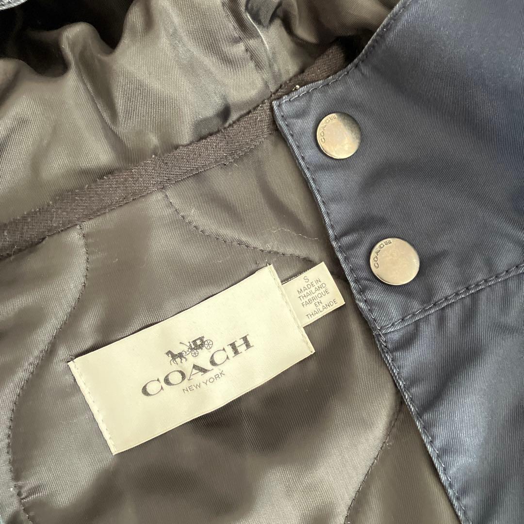 COACH ダークネイビーライナー付きモッズコート