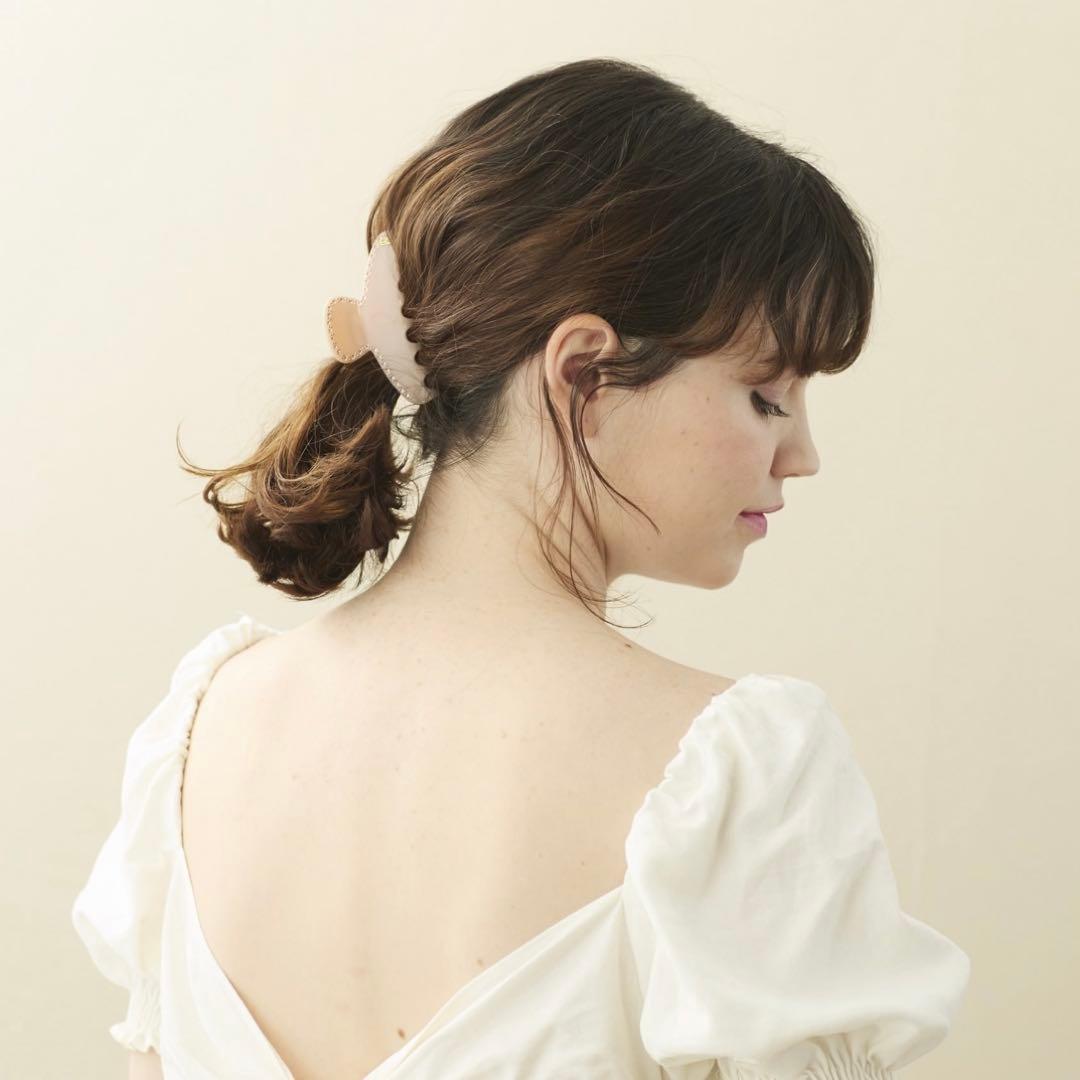 アレクサンドルドゥパリ Mクリップ ヌードピンク スワロフスキー