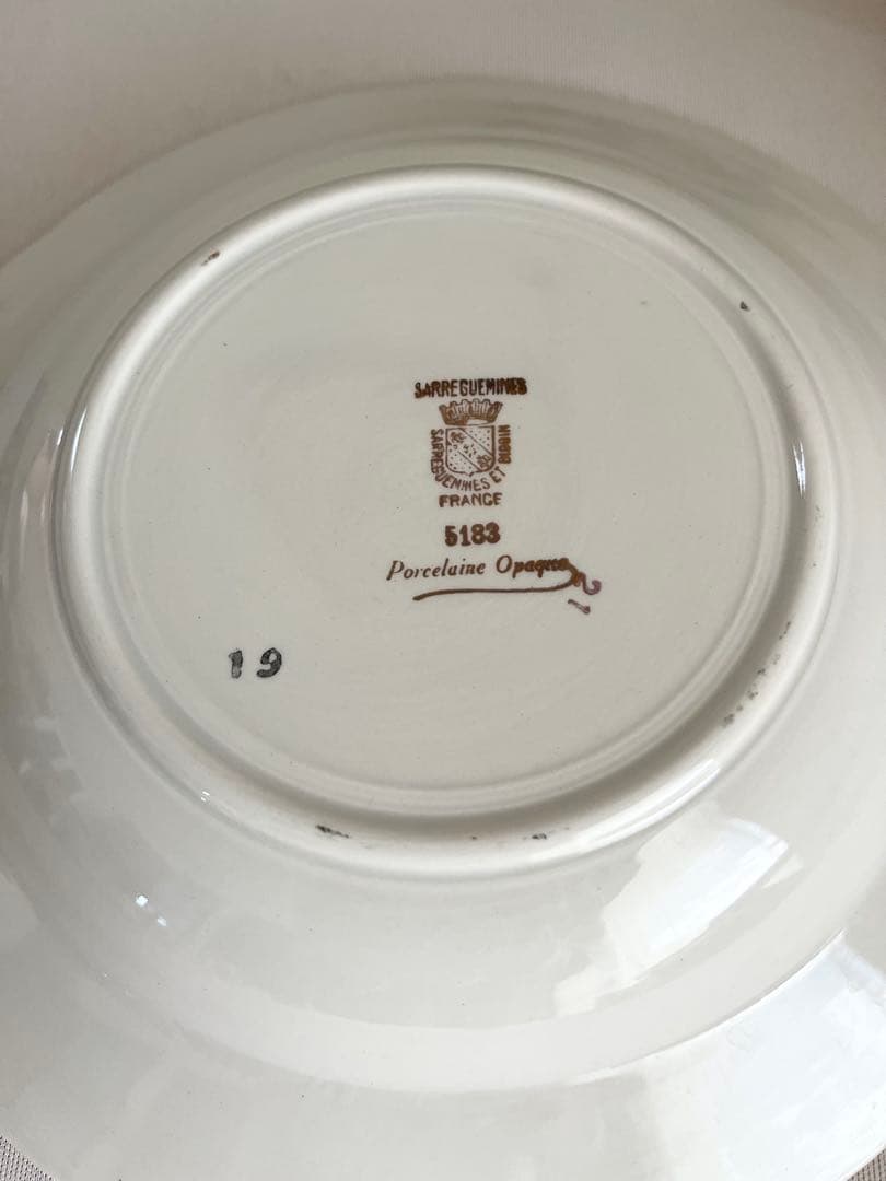 【フランス】Sarreguemines サルグミンヌ クルーズ皿 3点