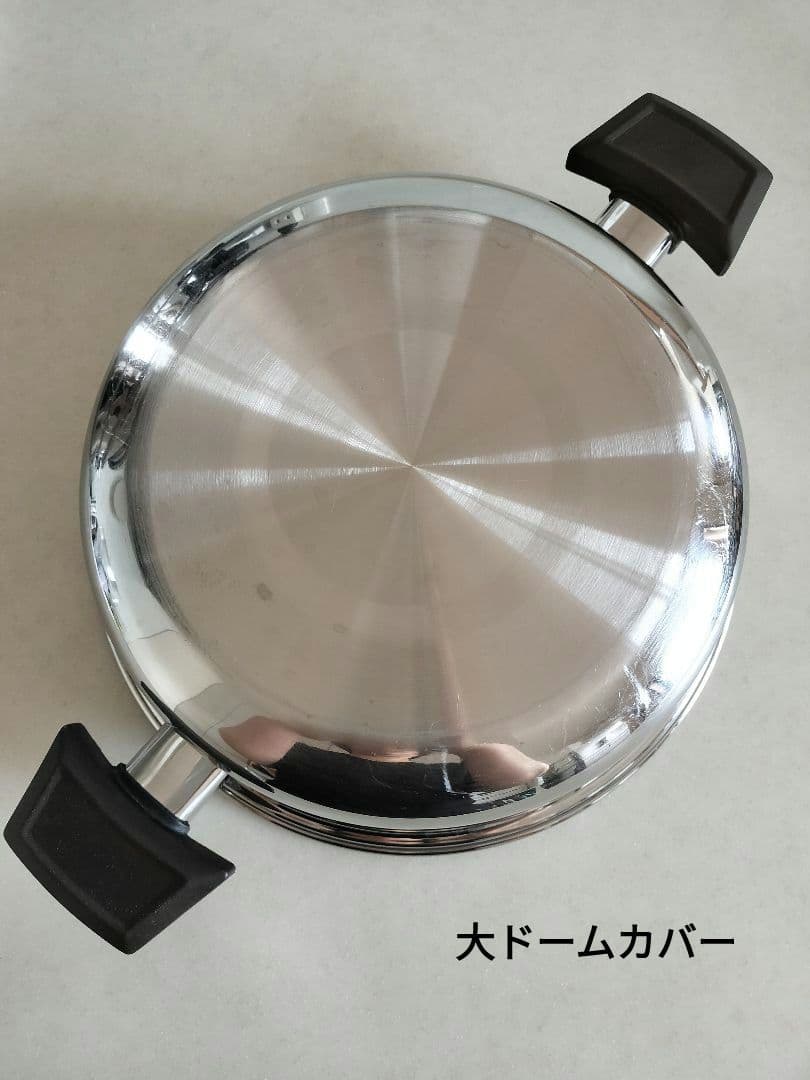 ロイヤルクイーン　6コート鍋+大フライパン+蓋+蒸し器 7点セット ガスIH対応