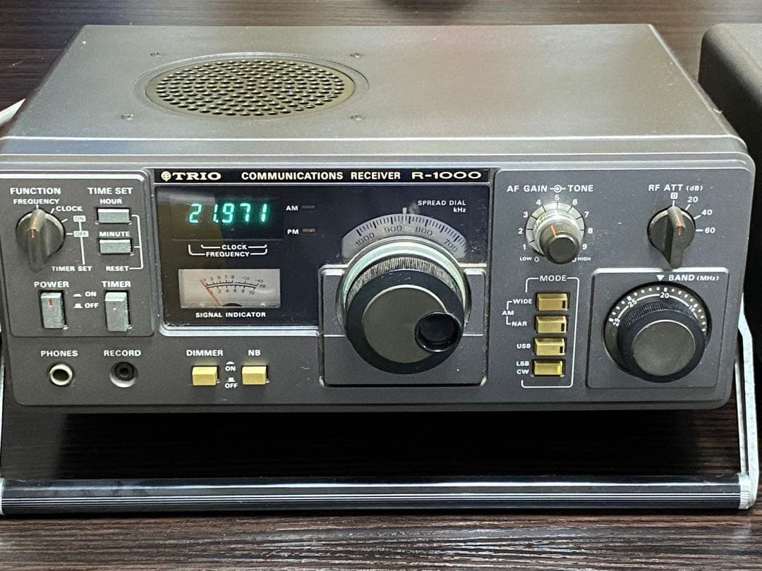 TRIO /トリオ R-1000 通信型受信機&スピーカー 通電確認済み