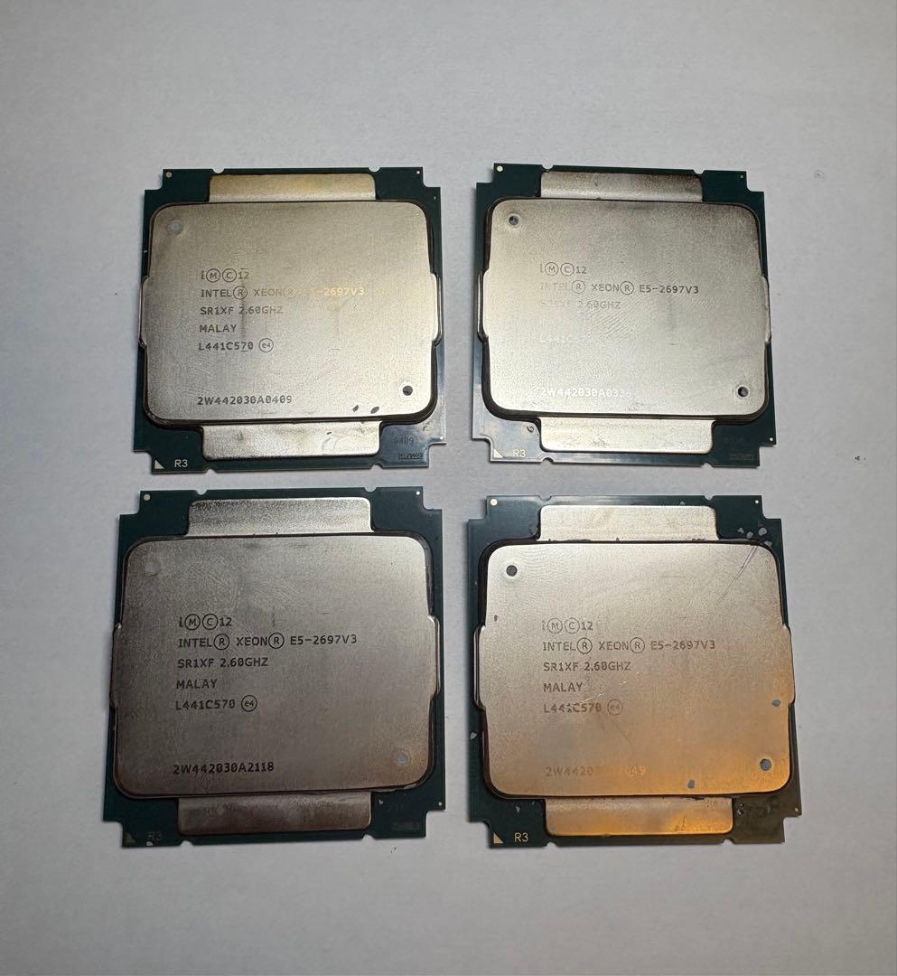 Intel Xeon E5-2697 V3 4個セット　サーバー用CPU