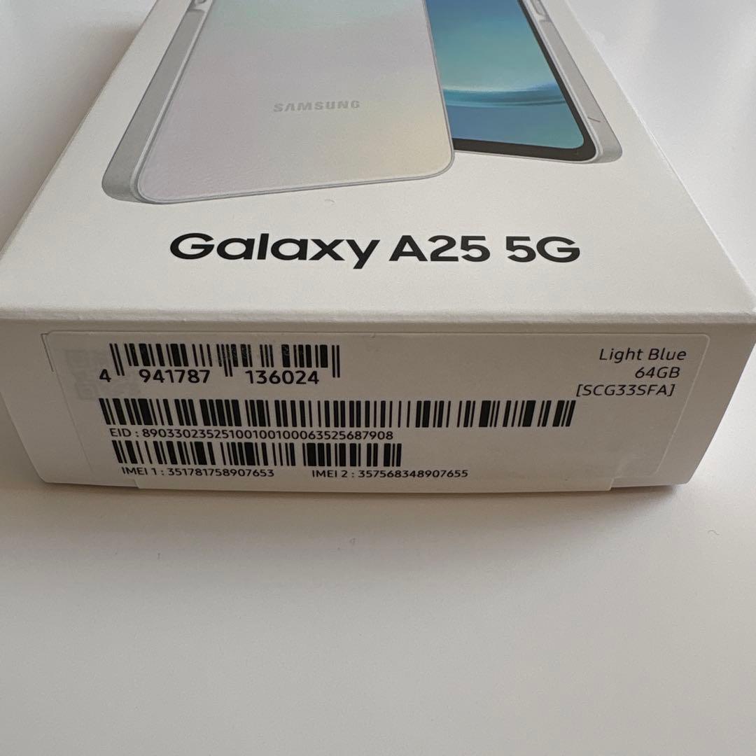 【新品未使用】SAMSUNG Galaxy A25 5G Light Blue