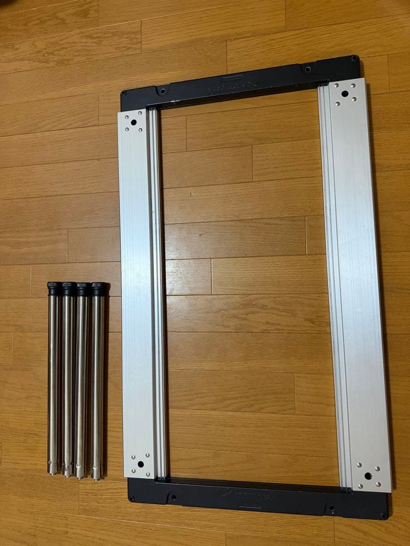 IGTアイアングリルテーブル　400脚・ウッドW竹セット