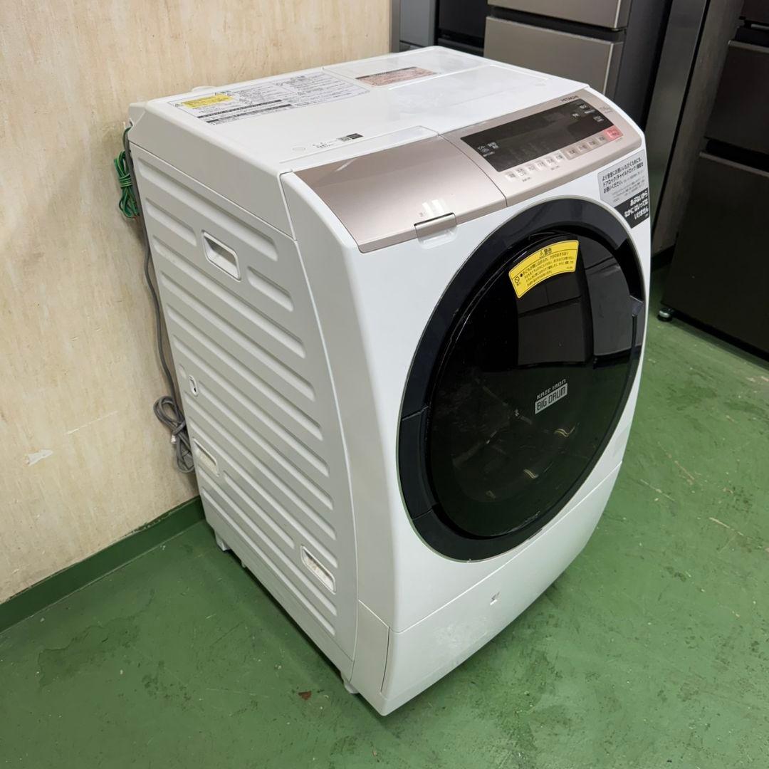 295↑ 送料設置無料 日立ドラム式洗濯機　乾燥機能付き　11㌔