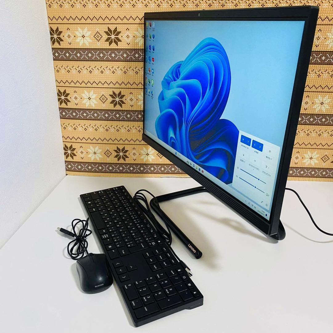 Y860 LENOVOデスクトップ1TB大容量大画面Windows11オフィス付