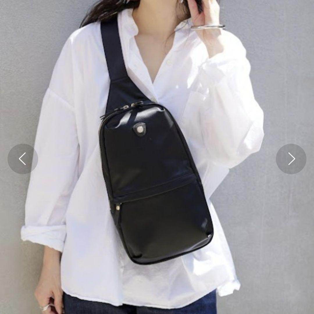 美品✨️russetラシット　ボディバッグ　ショルダーバッグ　ブラック　日本製