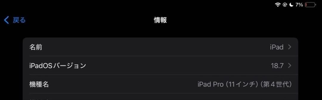 iPadPro 11inch 第4世代 128GB WiFi