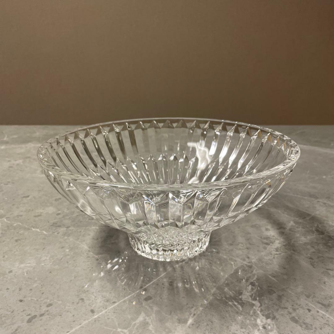 【美品】Noritake ノリタケ　クリスタル　ガラスボウル　大皿　昭和レトロ