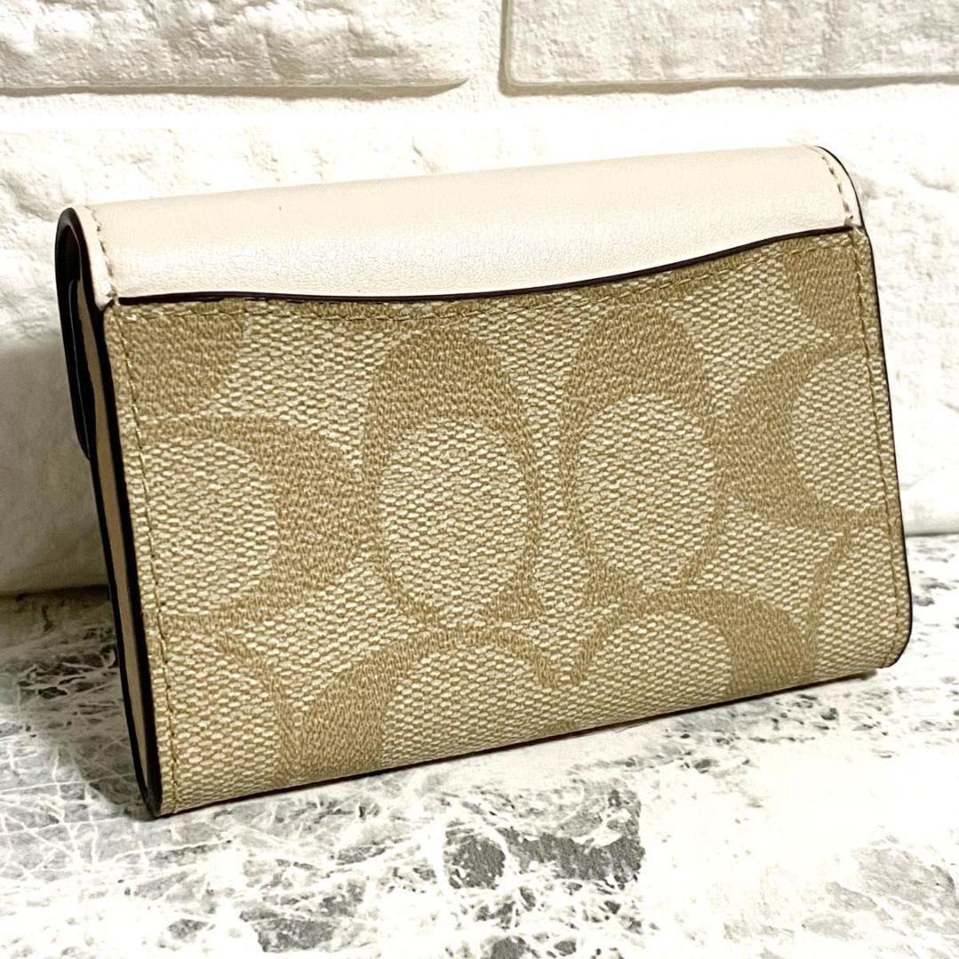 【 新品未使用 】 COACH コーチ フラップカードケース 名刺入れ レザー