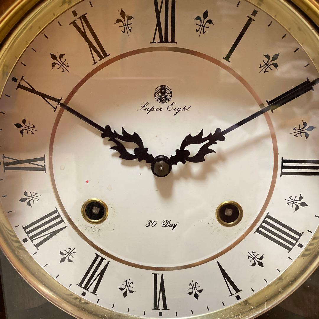 柱時計　ゼンマイ式　ボンボン時計送料込み　値下げしました